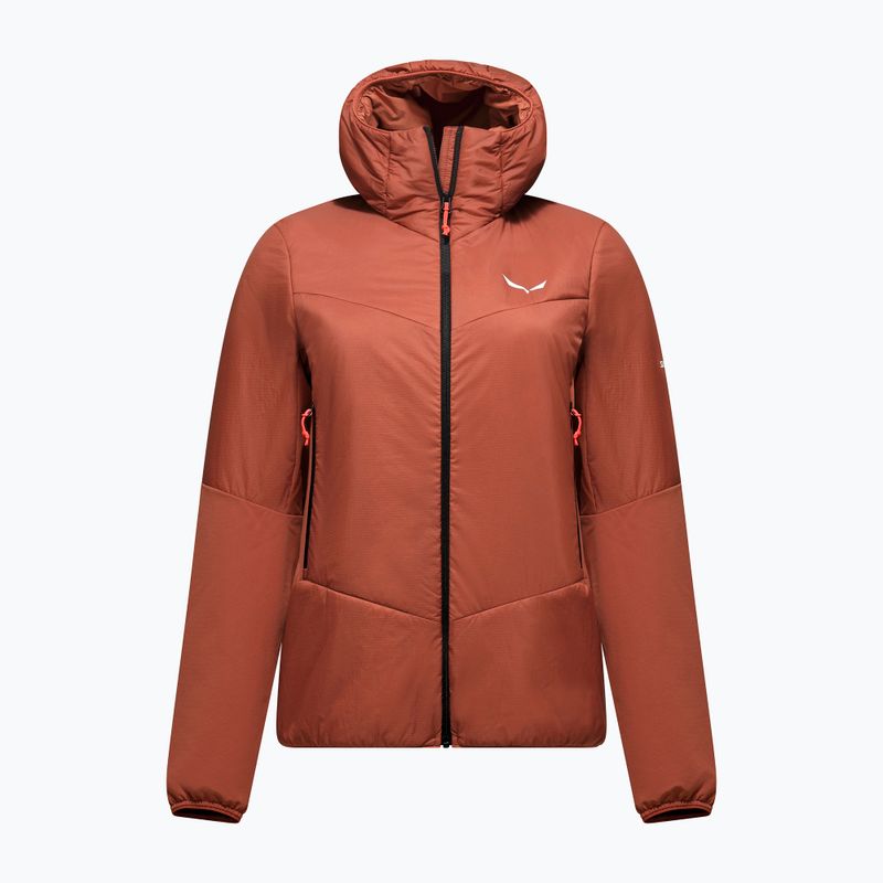 Kurtka hybrydowa damska Salewa Ortles Hybrid TirolWool etruscan red