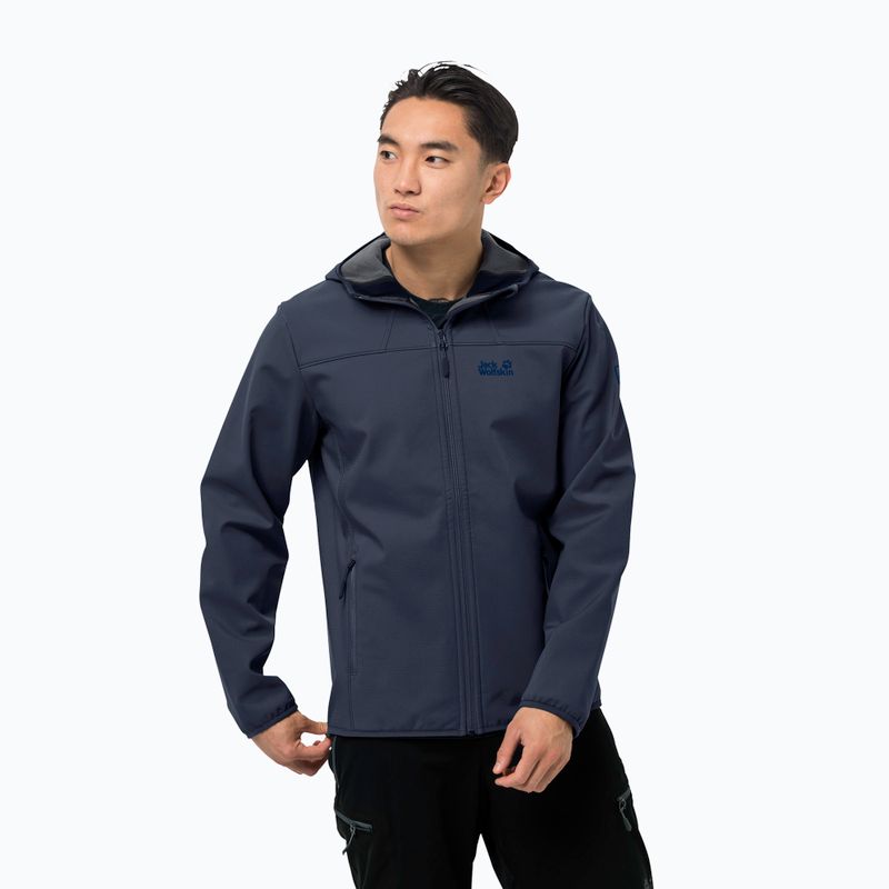 Kurtka softshell męska Jack Wolfskin Northern Point night blue
