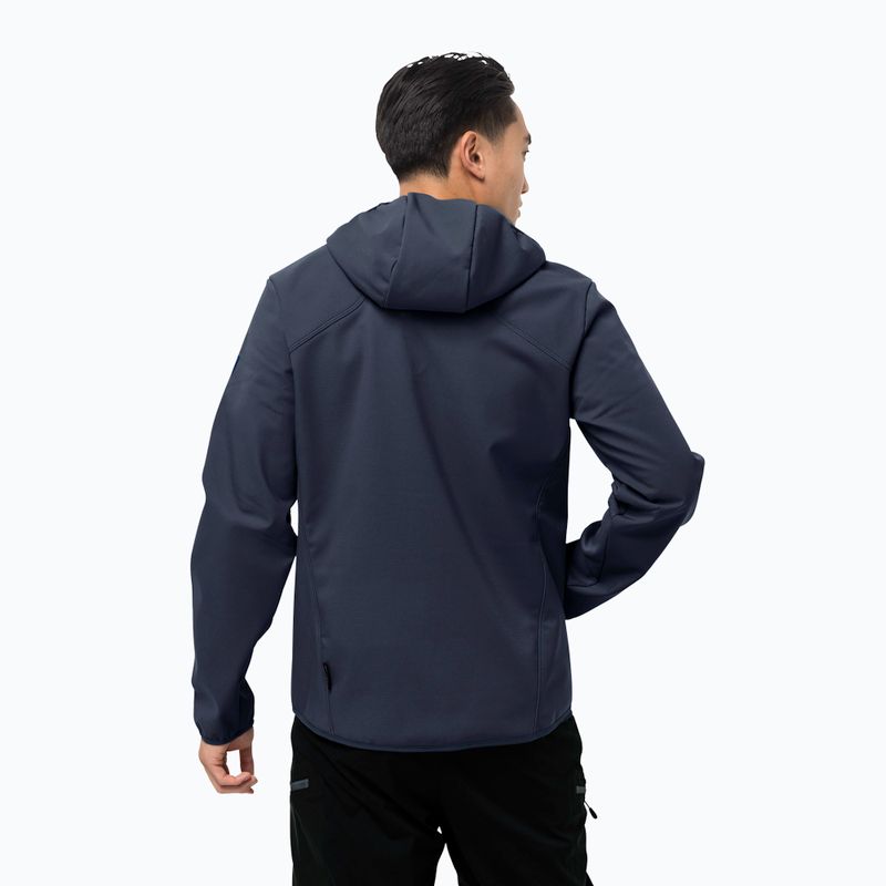 Kurtka softshell męska Jack Wolfskin Northern Point night blue 2