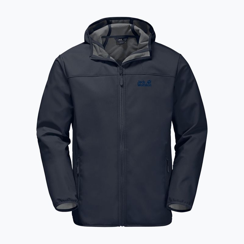 Kurtka softshell męska Jack Wolfskin Northern Point night blue 4