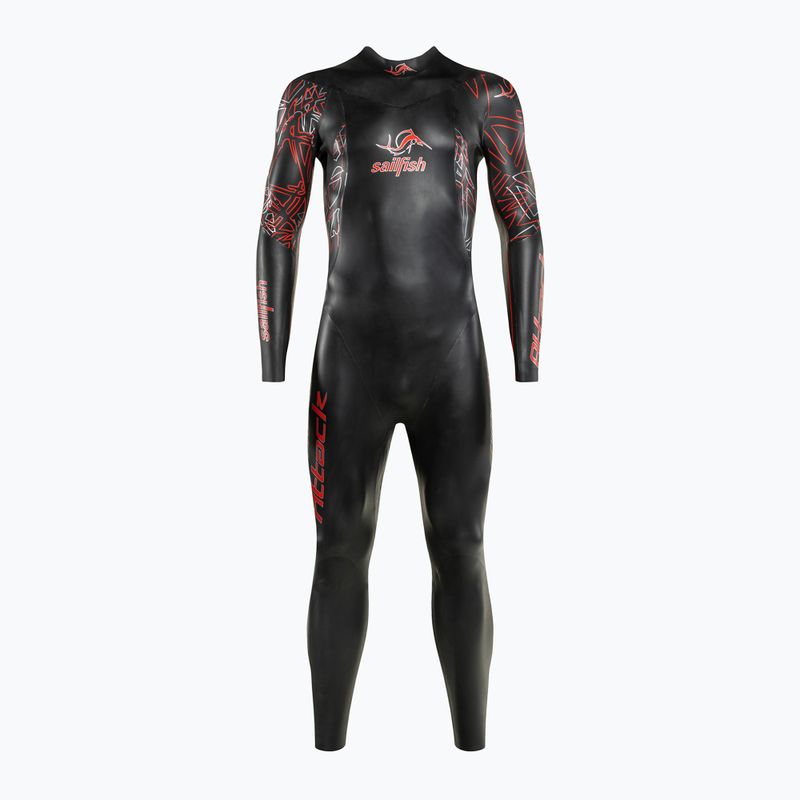 Pianka triathlonowa męska sailfish Attack 7 black/red 2