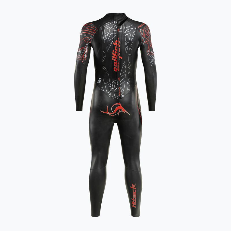 Pianka triathlonowa męska sailfish Attack 7 black/red 3