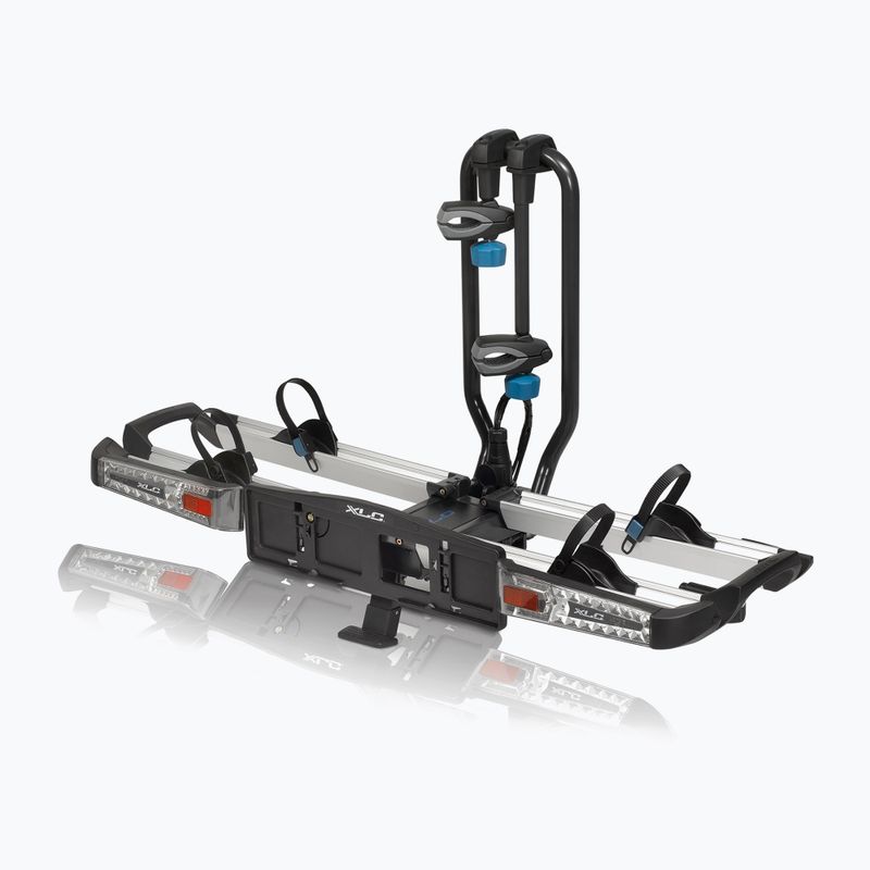 Bagażnik rowerowy na hak XLC Azura Xtra LED 2Bikes silver/black 5