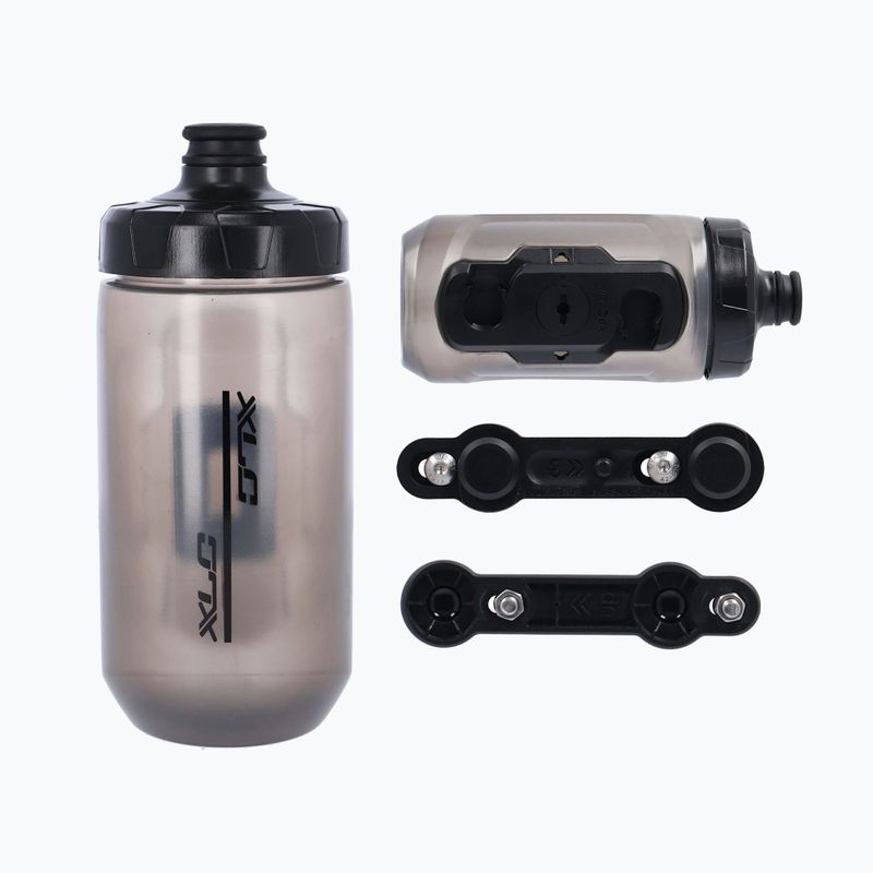 Bidon rowerowy XLC WB-K06 Fidlock Bottle Bike Adapter 450 ml anthracyt 6