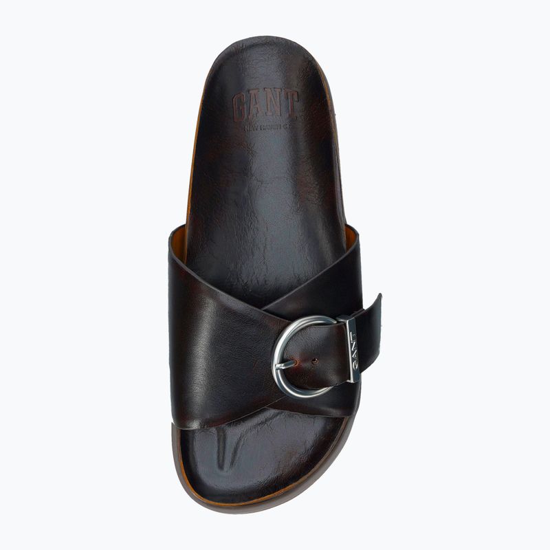 Klapki damskie GANT Mardale dark brown 5