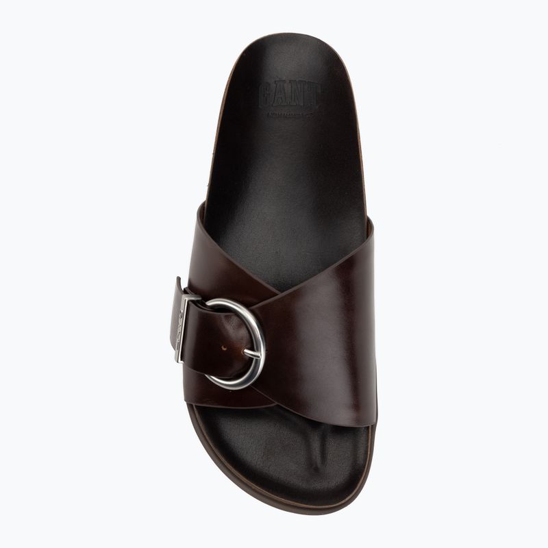 Klapki damskie GANT Mardale dark brown 5