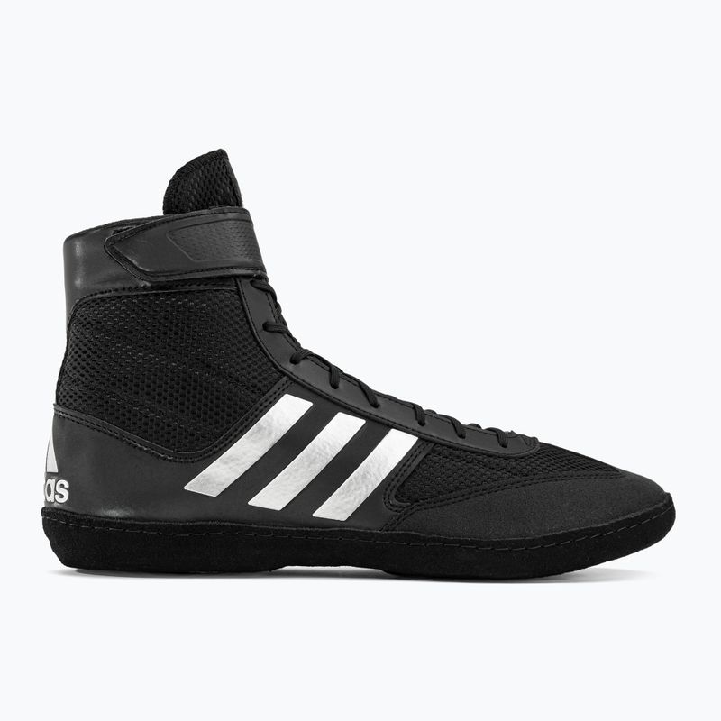 Buty bokserskie męskie adidas Combat Speed.5 black/silver 2