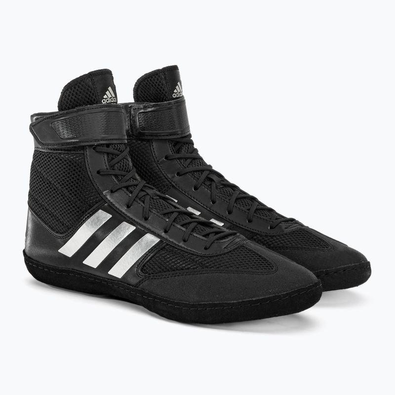 Buty bokserskie męskie adidas Combat Speed.5 black/silver 4