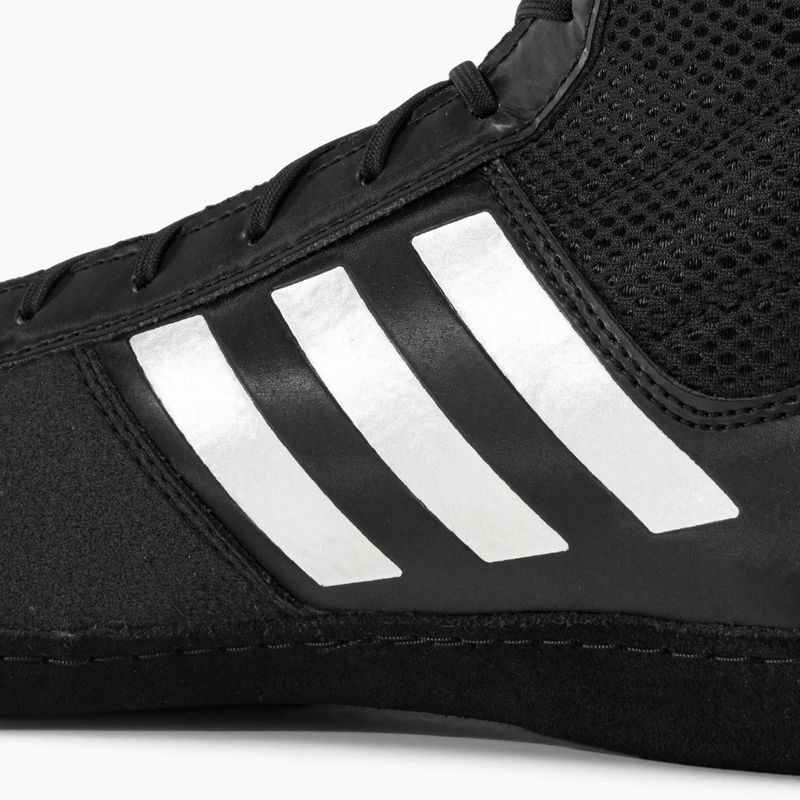Buty bokserskie męskie adidas Combat Speed.5 black/silver 10