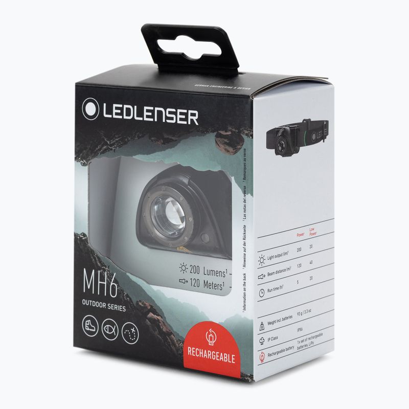 Latarka czołowa Ledlenser MH6 black