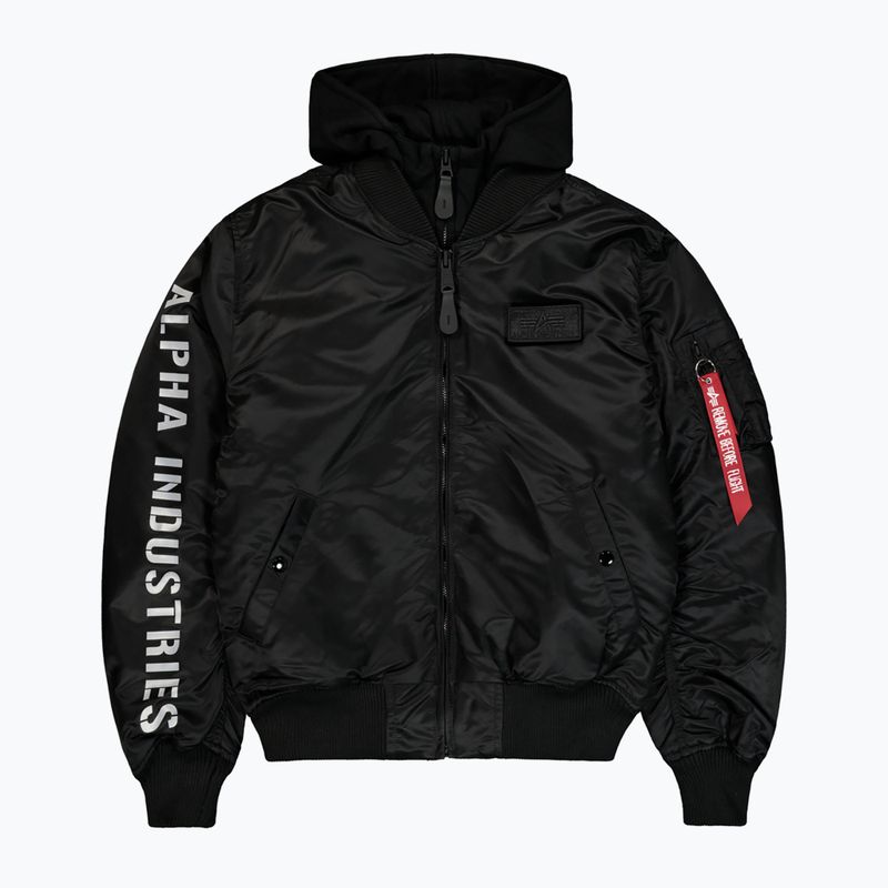 Kurtka męska Alpha Industries MA-1 D-Tec Sleeve Embroidery Bomber black/reflective 7