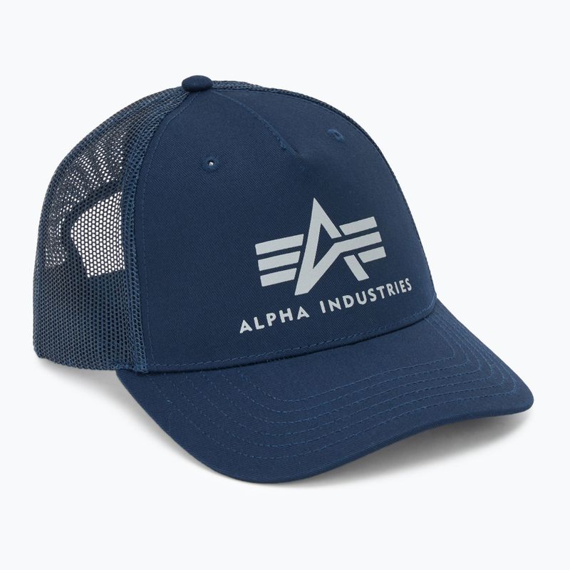 Czapka z daszkiem męska Alpha Industries Basic Trucker rep.blue