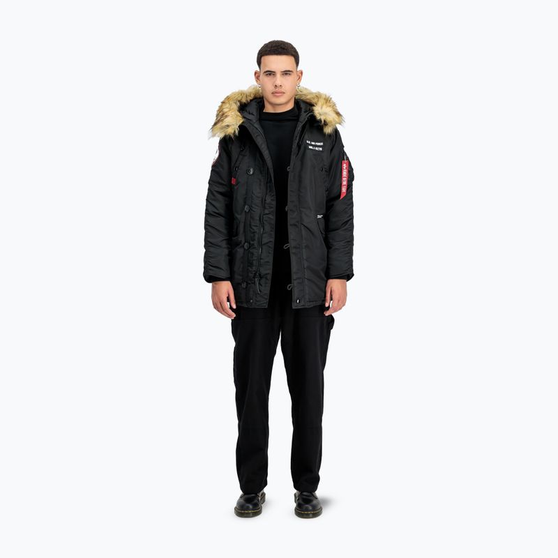 Kurtka męska Alpha Industries N3B Airborne Hooded black 2