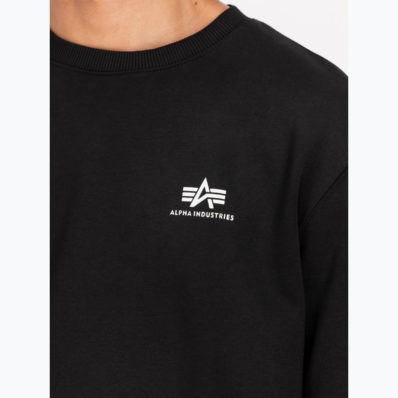 Bluza męska Alpha Industries Basic Small Logo black 5
