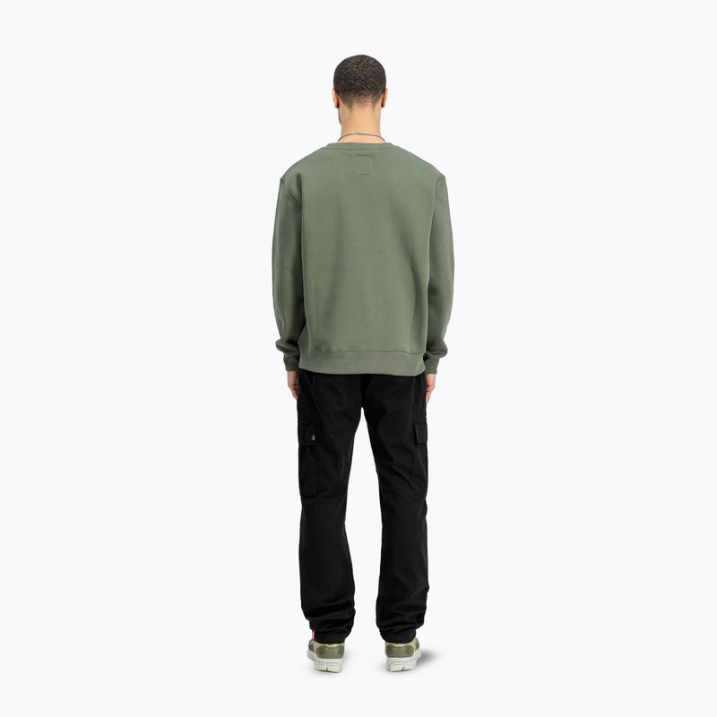 Bluza męska Alpha Industries Basic Small Logo dark olive 3