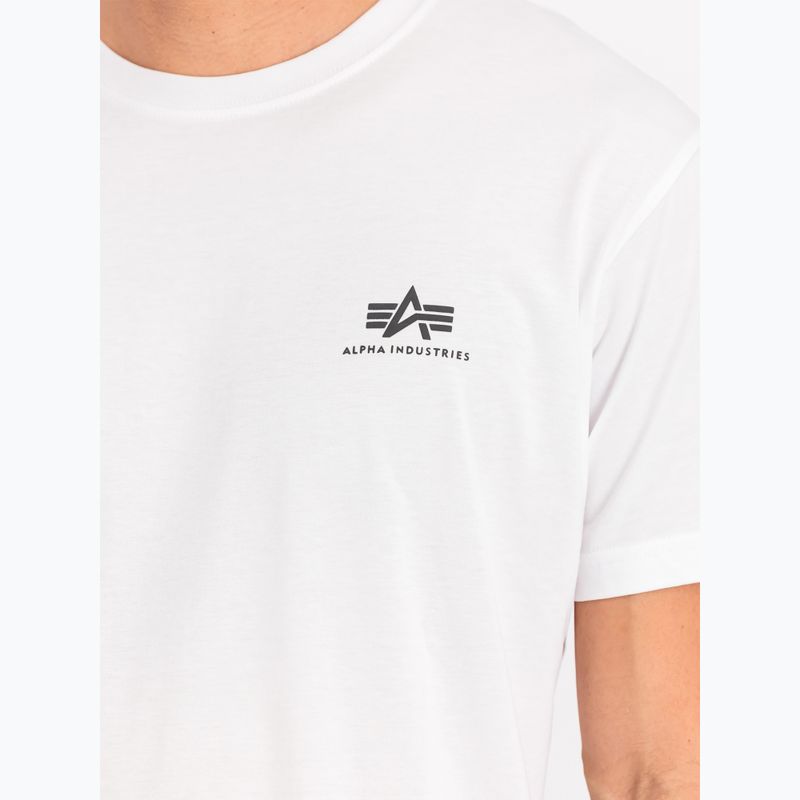 Koszulka męska Alpha Industries Basic Small Logo white 5