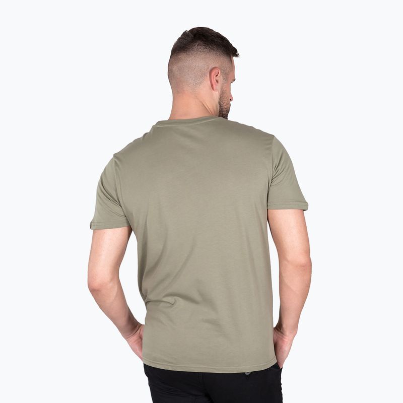 Koszulka męska Alpha Industries Basic Small Logo olive 3