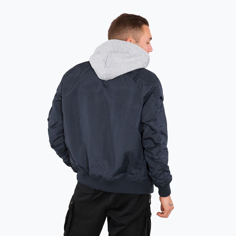 Kurtka męska Alpha Industries MA-1 TT Two Tone Hood rep.blue 3