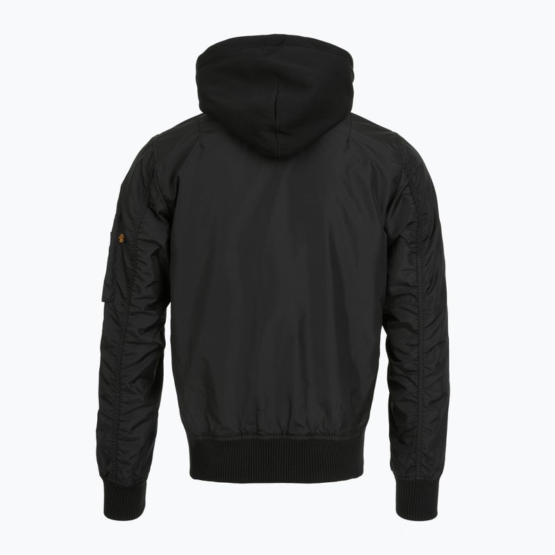 Kurtka męska Alpha Industries MA-1 TT Two Tone Hood black/black 4
