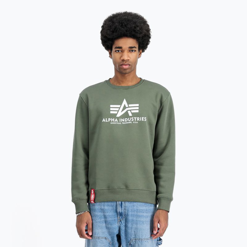 Bluza męska Alpha Industries Basic dark olive