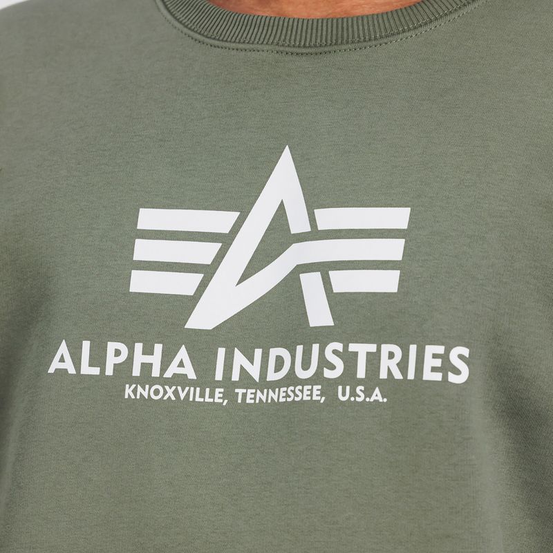 Bluza męska Alpha Industries Basic dark olive 6
