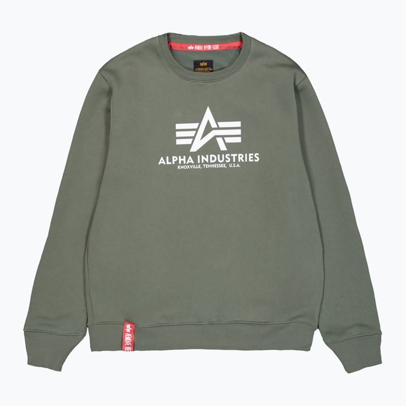 Bluza męska Alpha Industries Basic dark olive 7