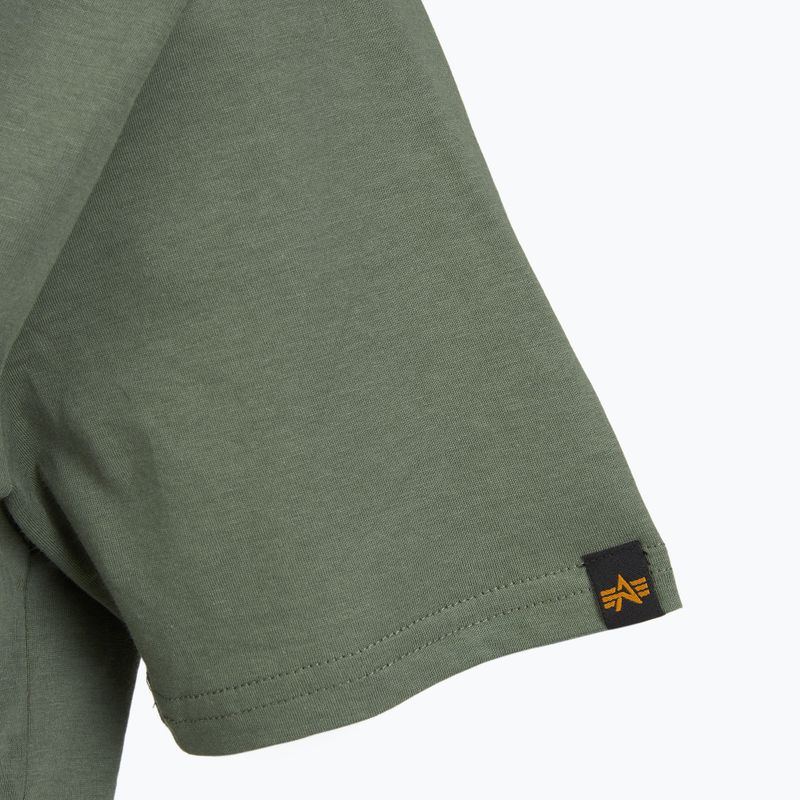 Koszulka męska Alpha Industries Basic vintage green 5