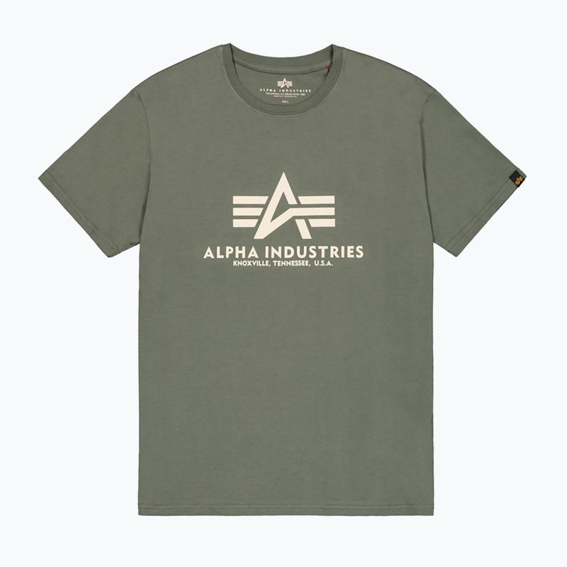 Koszulka męska Alpha Industries Basic vintage green 6