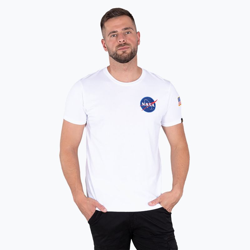 Koszulka męska Alpha Industries Space Shuttle T white