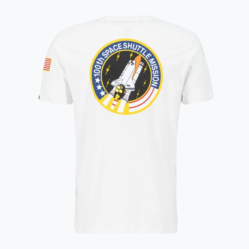Koszulka męska Alpha Industries Space Shuttle T white 4