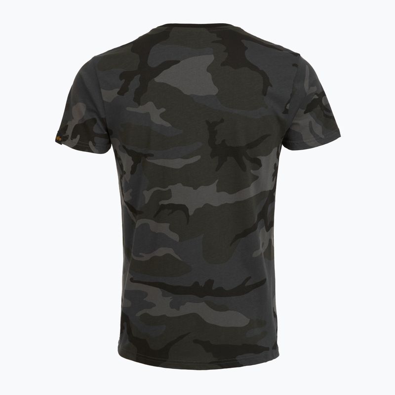Koszulka polo męska Alpha Industries Basic Camo black camo 2