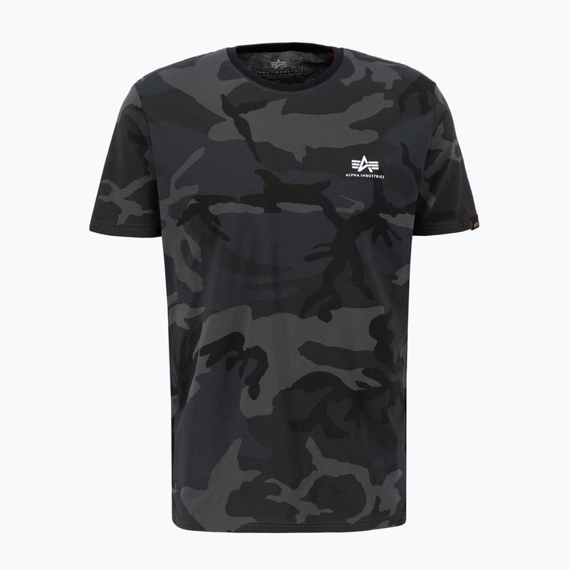 Koszulka męska Alpha Industries Basic Small Logo Camo black camo 4