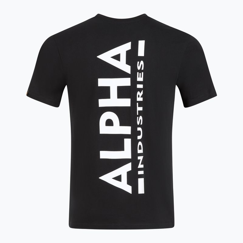 Koszulka męska Alpha Industries Backprint black 2