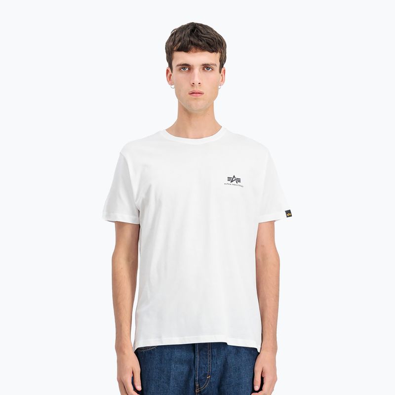 Koszulka męska Alpha Industries Backprint white