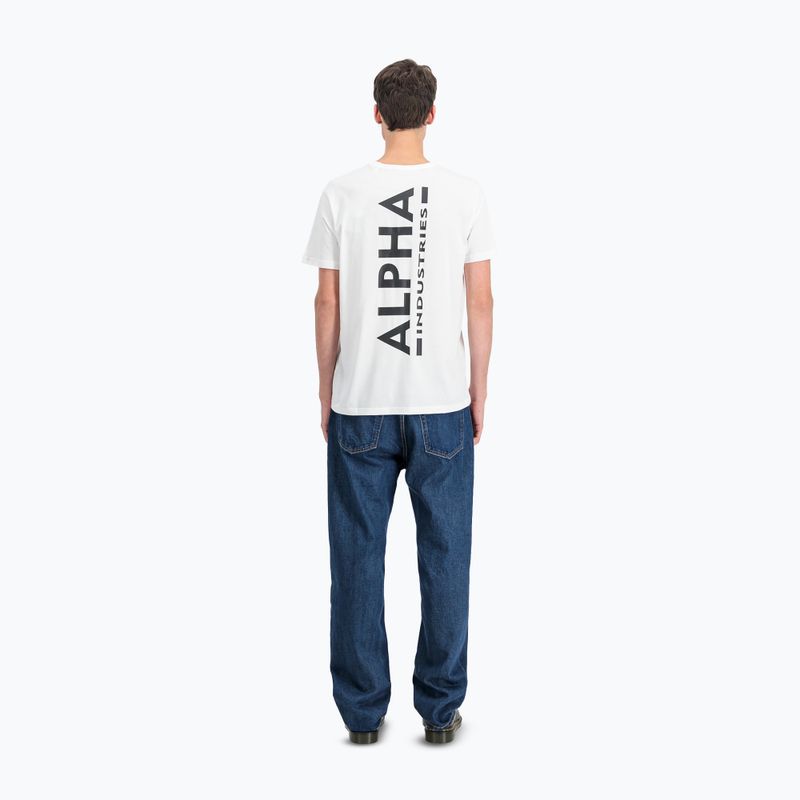 Koszulka męska Alpha Industries Backprint white 3