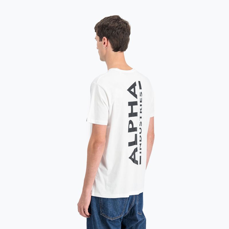 Koszulka męska Alpha Industries Backprint white 5
