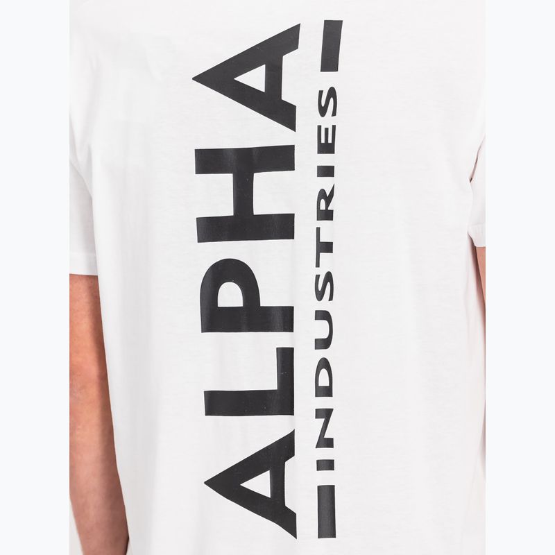 Koszulka męska Alpha Industries Backprint white 7