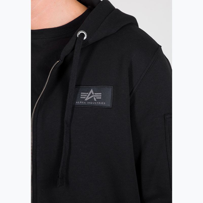 Bluza męska Alpha Industries Back Print Zip black 4