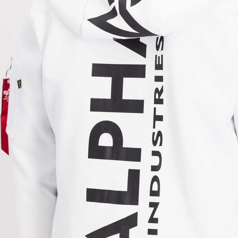Bluza męska Alpha Industries Back Print Zip white 7