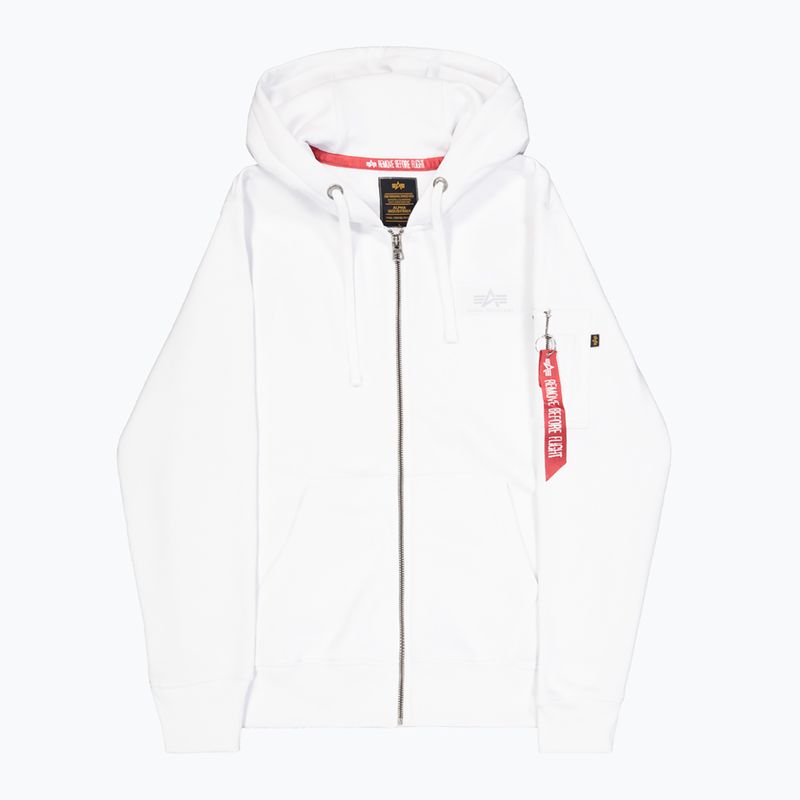 Bluza męska Alpha Industries Back Print Zip white 8