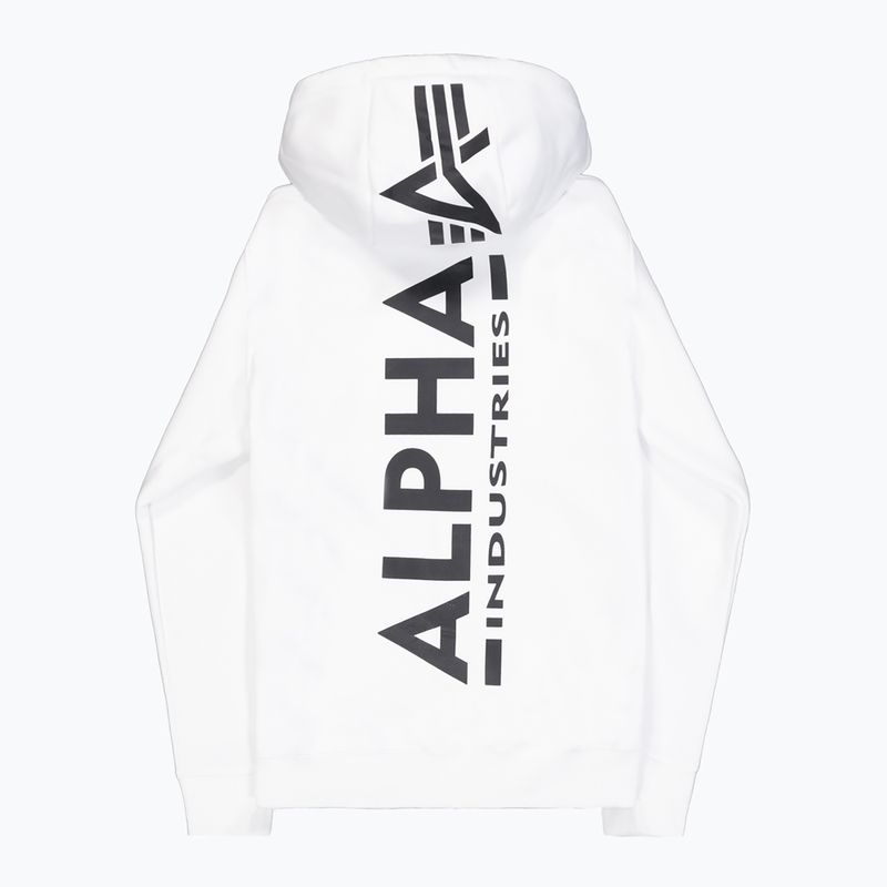 Bluza męska Alpha Industries Back Print Zip white 9