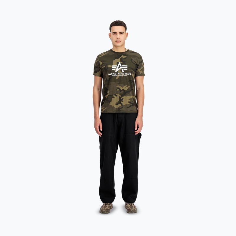 Koszulka polo męska Alpha Industries Basic Camo olive camo 2