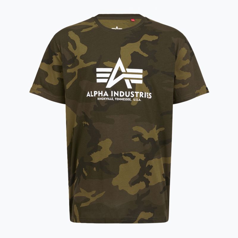 Koszulka polo męska Alpha Industries Basic Camo olive camo 3