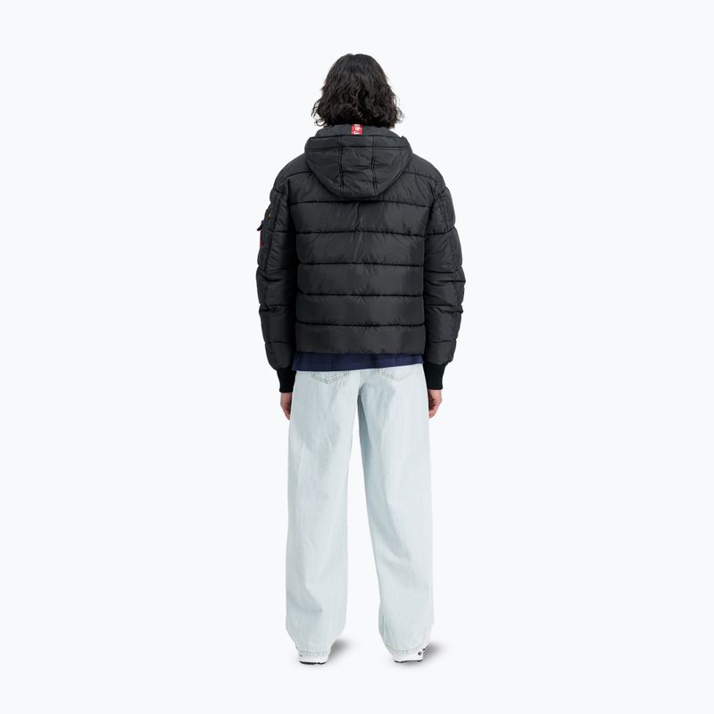 Kurtka męska Alpha Industries Hooded Puffer Faux Down black 3