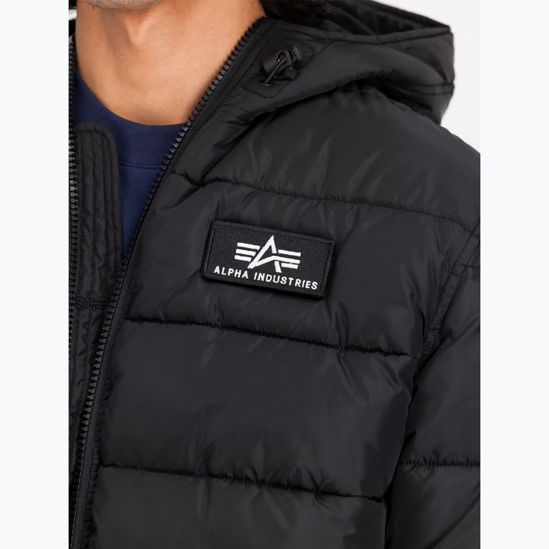 Kurtka męska Alpha Industries Hooded Puffer Faux Down black 5