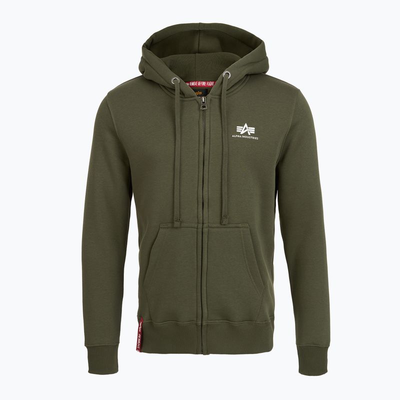 Bluza męska Alpha Industries Basic Zip SL dark olive