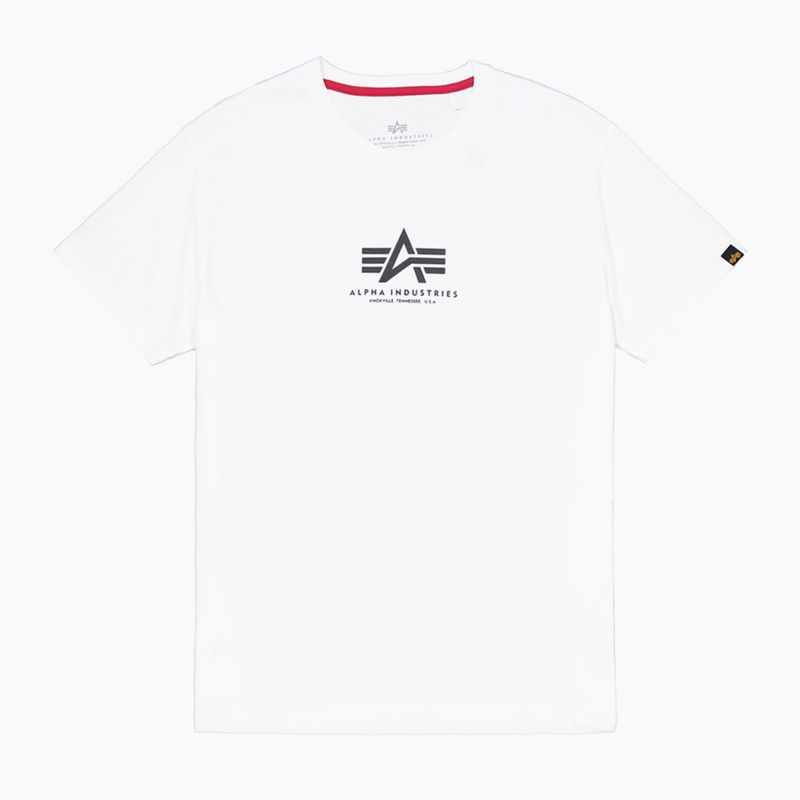 Koszulka męska Alpha Industries Basic Mid Logo white 7