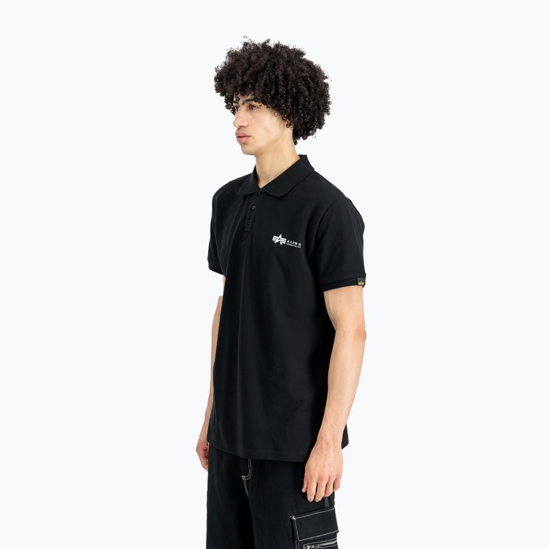 Koszulka męska Alpha Industries Basic Polo Small Logo black 4