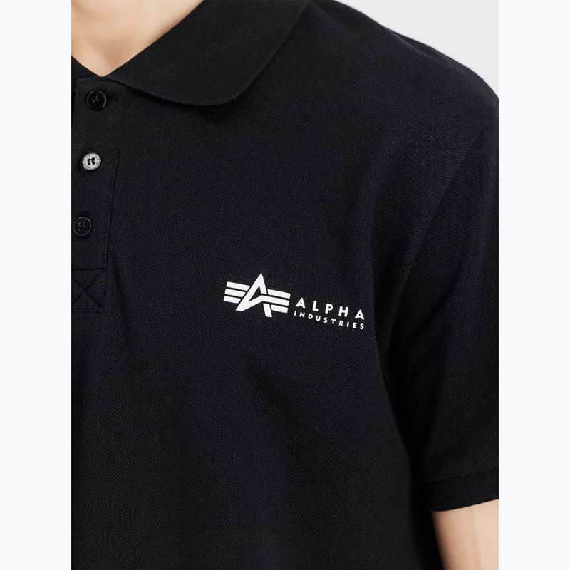 Koszulka męska Alpha Industries Basic Polo Small Logo black 5