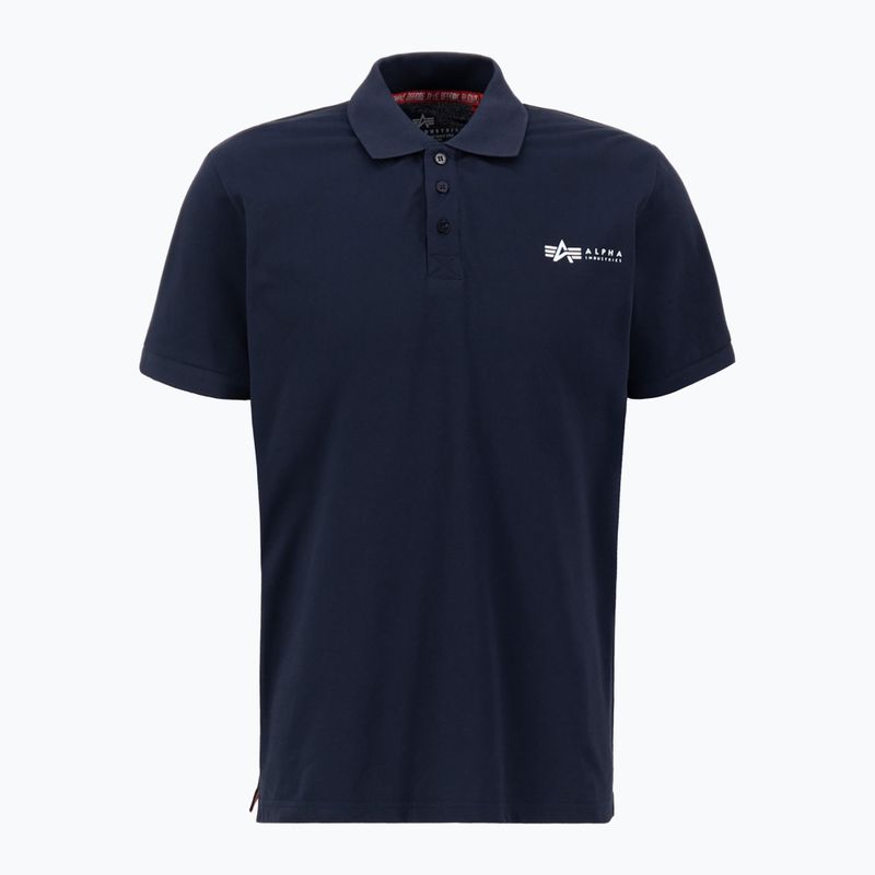 Koszulka męska Alpha Industries Basic Polo Small Logo replica blue 2